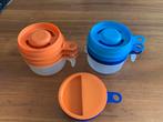 Tupperware koksmaatje en maat hulpjes shakers, Blauw, Ophalen of Verzenden, Zo goed als nieuw