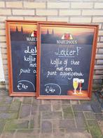 3 x krijtbord, horeca bord Maredsous abdijbier️️️️️☕️🍺, Reclamebord, Gebruikt, Ophalen of Verzenden, Nvt