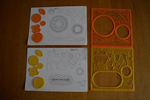 Tekenset met spiralen- spirograph, Kinderen en Baby's, Speelgoed | Educatief en Creatief, Zo goed als nieuw, Knutselen, Ontdekken
