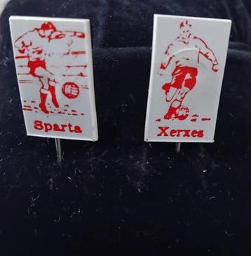 Voetbal Speldjes Sparta & Xerxes beschikbaar voor biedingen