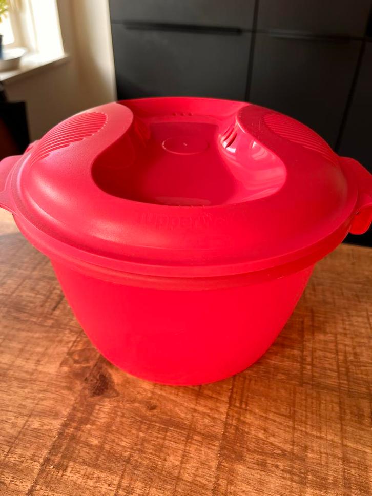 Tupperware Rijstkoker - Perfecte Rijst!, Huis en Inrichting, Keuken | Tupperware, Zo goed als nieuw, Bak of Kom, Wit, Ophalen of Verzenden