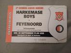 Ticket Harkemase Boys-Feyenoord beker, Ophalen of Verzenden, Zo goed als nieuw, Feyenoord, Overige typen