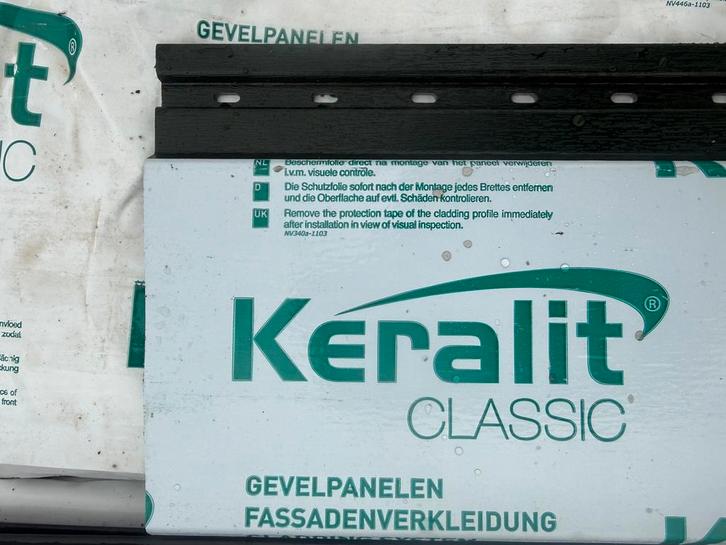4x 3m Keralit Sponningdeel 143 - Donkergroen (2814), Doe-het-zelf en Verbouw, Plinten en Afwerking, Nieuw, Overige typen, Kunststof