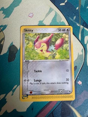 Pokémon kaart Skitty #71 Ruby & Sapphire beschikbaar voor biedingen