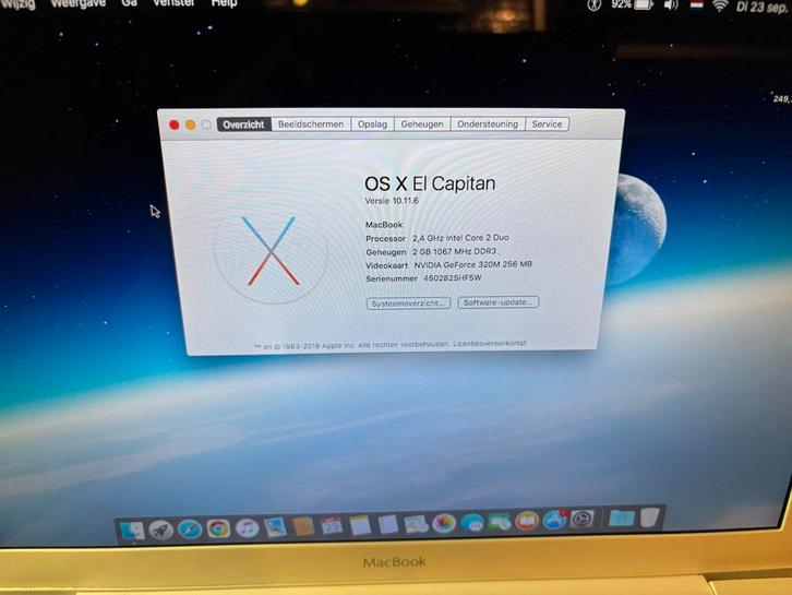 Macbook - Gebruikt, Werkt Goed, Computers en Software, Apple Macbooks, Gebruikt, MacBook, 13 inch, 2 tot 3 Ghz, 128 GB of minder