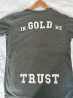 In Gold We Trust t-shirt XL, Verzenden, Zo goed als nieuw, Maat 56/58 (XL)