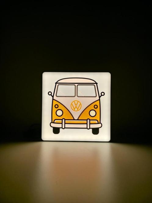 Volkswagenbusje T1 • Retro Lightbox •  VW Bus Nachtlampje, Huis en Inrichting, Lampen | Losse lampen, Nieuw, Led-lamp, Minder dan 30 watt