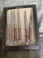 Steak messen, Ophalen of Verzenden, Gebruikt, Hout, Bestekset