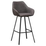 MN Home Basel Barkruk, 5 krukken of meer, 60 tot 90 cm, Nieuw, Met voetsteun