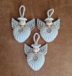 3 kerstboomhangers kerstballen gehaakt hartjes engeltjes, Diversen, Kerst, Ophalen of Verzenden, Nieuw