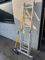 Aluminium Ladder - Stevige constructie, Doe-het-zelf en Verbouw, Ladders en Trappen, Ophalen, Gebruikt, Ladder, Opvouwbaar of Inschuifbaar