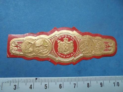 Oude sigarenband CORONAS IMPERIAL met wapenschild, Verzamelen, Rookartikelen, Aanstekers en Luciferdoosjes, Zo goed als nieuw