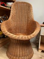 Vintage Rotan Stoel - Prachtige Blikvanger!, Bruin, Riet of Rotan, Ophalen of Verzenden, Zo goed als nieuw