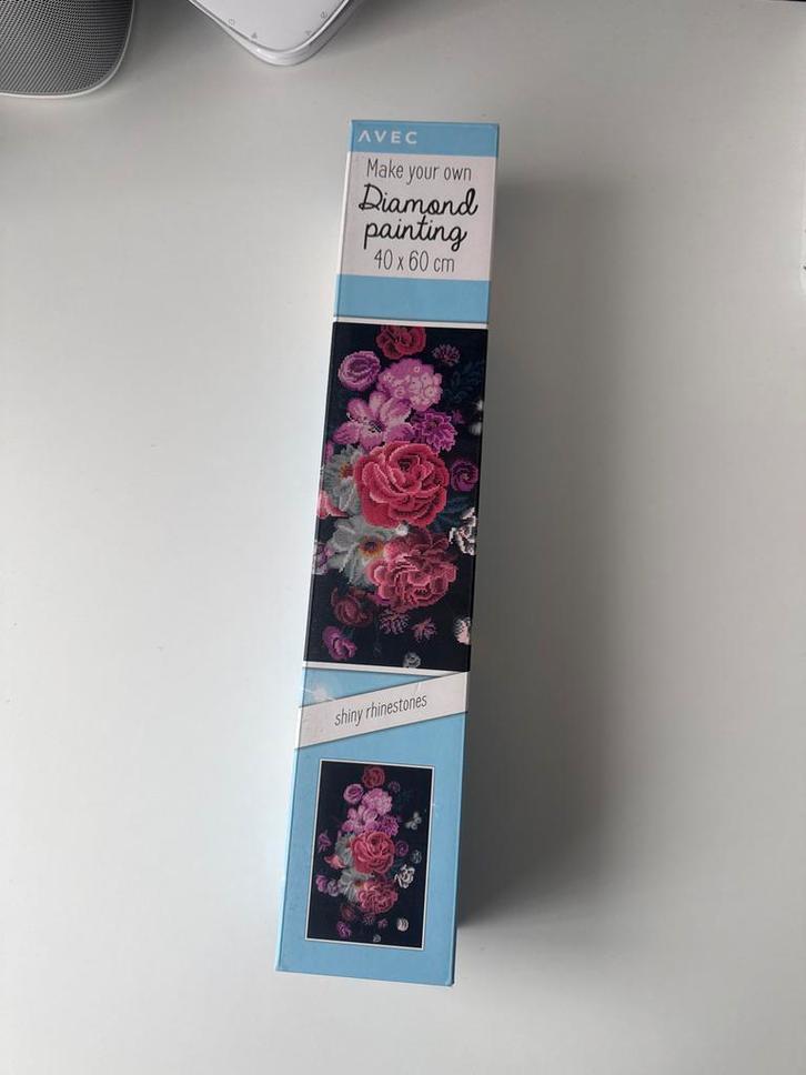 Diamond Painting - Bloemen - 40x60cm, Hobby en Vrije tijd, Knutselen, Nieuw, Knutselwerk, Ophalen