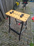Inklapbare Werkbank met Bankschroef, Ophalen, Gebruikt, 70 tot 120 cm, Bankschroef