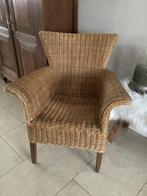 Mooie rieten stoel in nette staat, Huis en Inrichting, Stoelen, Ophalen, Bruin, Riet of Rotan, Zo goed als nieuw