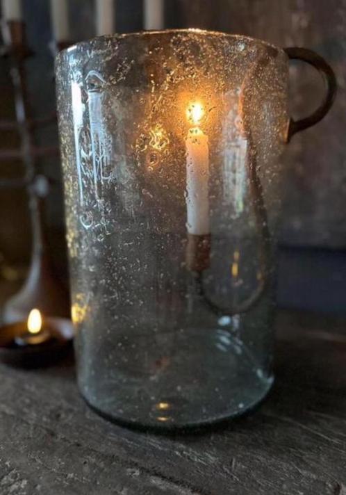 Glazen bubble windlicht, Huis en Inrichting, Woonaccessoires | Kandelaars en Kaarsen, Nieuw, Ophalen of Verzenden