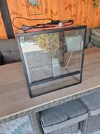 Terrarium: 40 cm x 30 cm x 41 cm met verlichting, Ophalen, Gebruikt, Terrarium of Paludarium