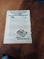 Advertentie van Durex condooms wie heeft er 1977, Verzamelen, Ophalen of Verzenden, Zo goed als nieuw, Overige typen