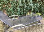 Lounge bed, Ophalen of Verzenden, Gebruikt, Aluminium, Verstelbaar