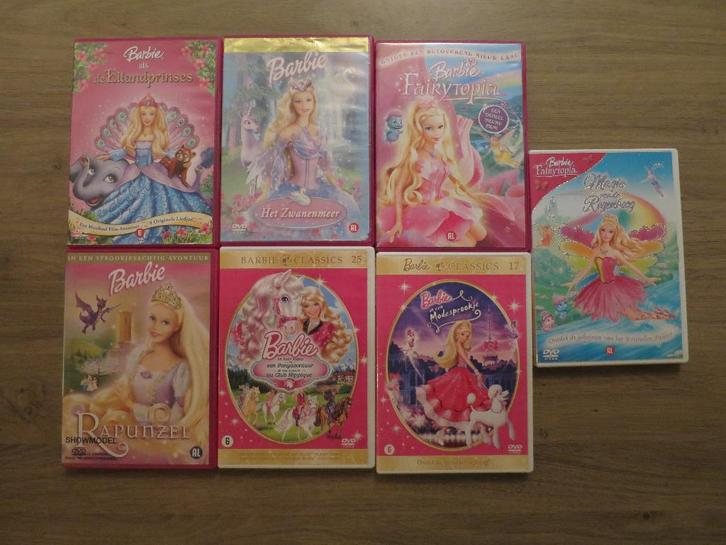 4 Dvd's van Barbie, Cd's en Dvd's, Dvd's | Tekenfilms en Animatie, Zo goed als nieuw, Amerikaans, Alle leeftijden, Ophalen of Verzenden