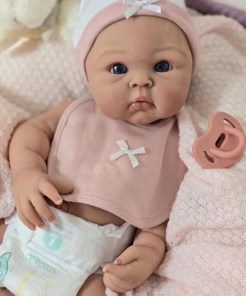 Sillecoon baby reborn, Ophalen of Verzenden, Levensecht of Reborn