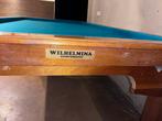 Biljarttafel Wilhelmina Amsterdam met eettafelblad, Sport en Fitness, Biljarten en Poolen, Ophalen, Gebruikt, Pooltafel