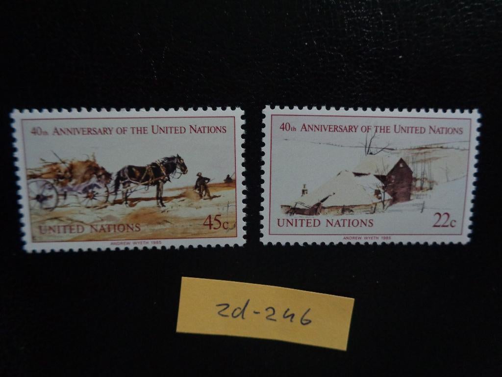 vn new york - 40 jaar vn / postfris 1985 (zd-246), Ophalen of Verzenden, Postfris, Noord-Amerika