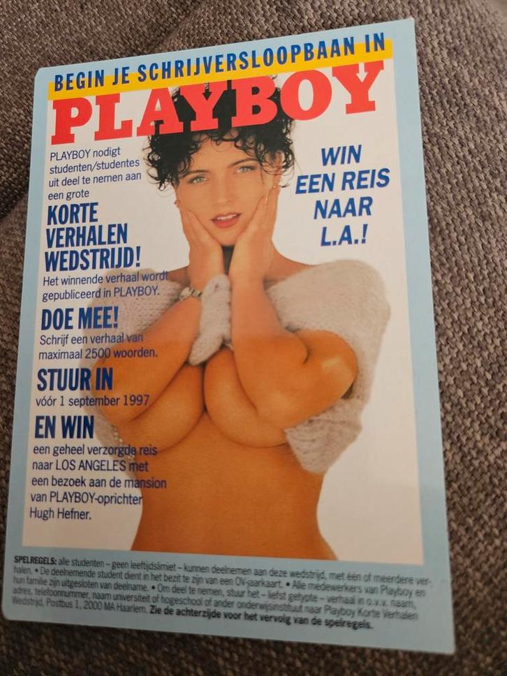 Playboy ansichtkaart -, Verzamelen, Ansichtkaarten | Themakaarten, Ophalen of Verzenden