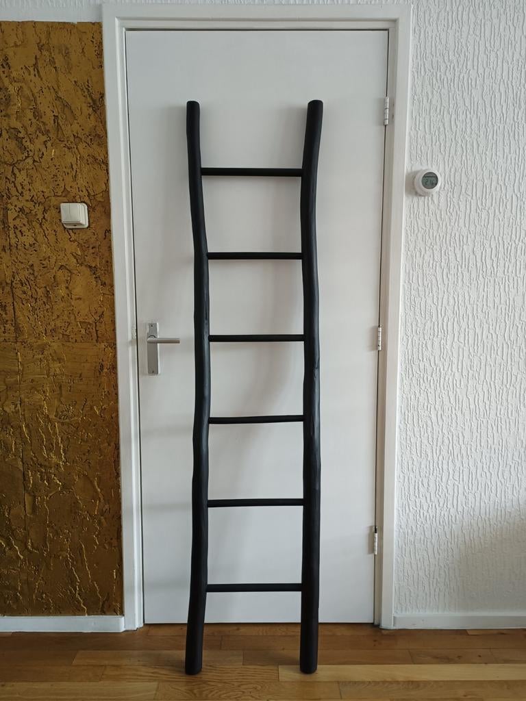 Decoratie trap, Ophalen, Zo goed als nieuw, Zwart, Hout