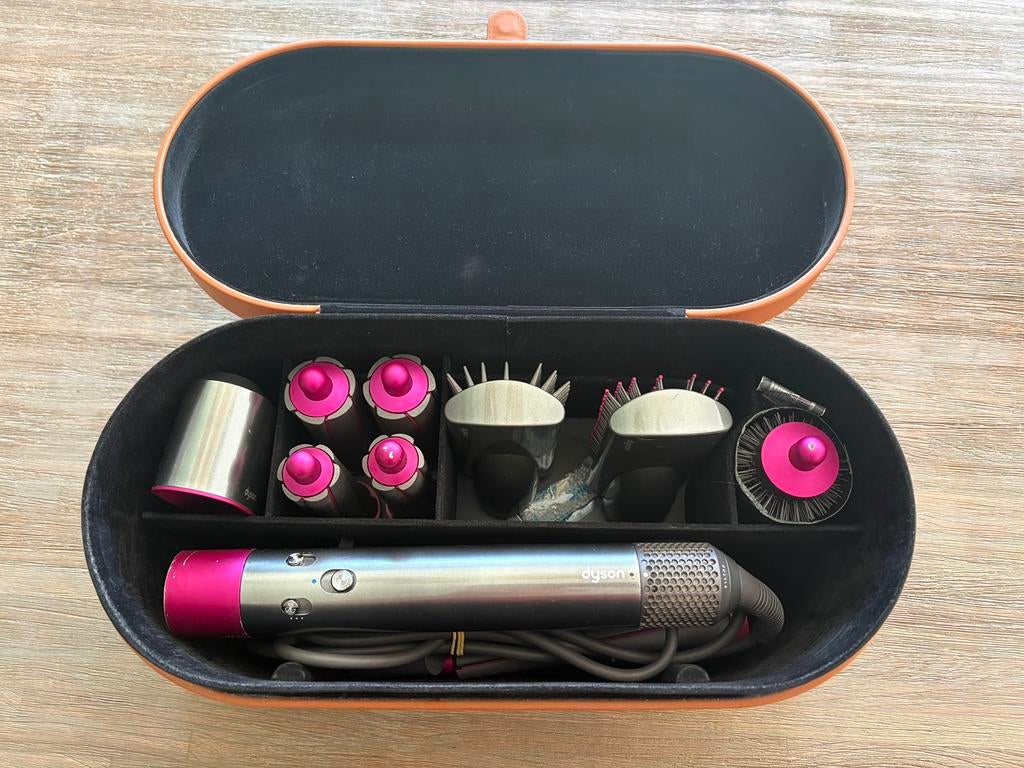 Dyson airwrap pink grey, Verzenden, Zo goed als nieuw, Föhn of Haardroger