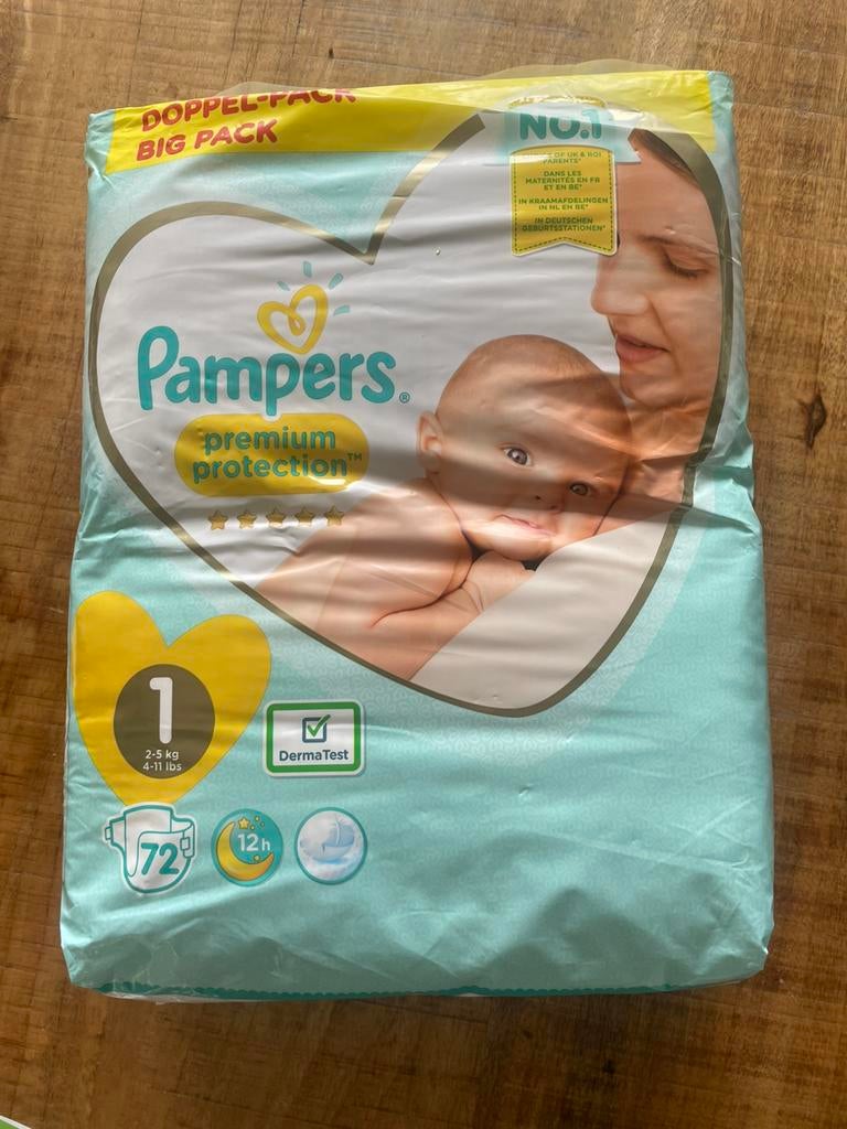 Ongeopend pak pampers maat 1, Ophalen of Verzenden, Zo goed als nieuw, Overige typen