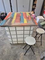 Unieke staantafel van IBC container, Huis en Inrichting, Tafels | Statafels, Ophalen