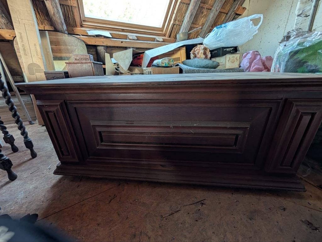 Antiek TV Meubel - Klassieke Houten Kast, Antiek en Kunst, Antiek | Tv's en Audio, Ophalen