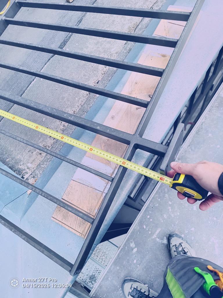 Zwart hekwerkdeel, Ophalen, Nieuw, Overige materialen, Spijlenhekwerk