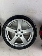 Volkswagen Golf Caddy Seat Leon velgen 18" 5x112 winterset, Niet ingevuld, 18 inch, Gebruikt, Banden en Velgen