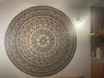 Rond Vloerkleed met Mandala Patroon, Ophalen, Beige, Rond, Zo goed als nieuw