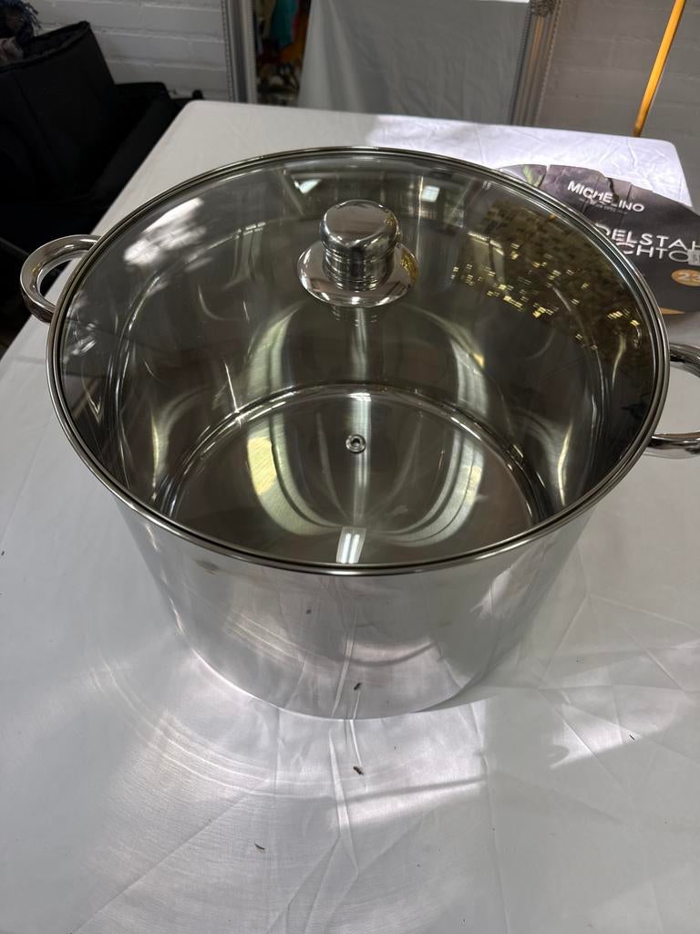 Soeppan 23 liter, Ophalen of Verzenden, Nieuw, Rvs, Kookpan of Snelkookpan