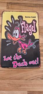 Flugel bordje, Ophalen of Verzenden, Reclamebord