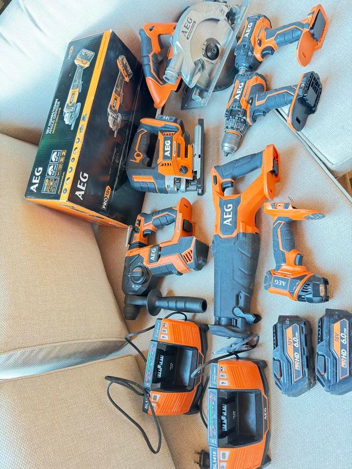 AEG Professionele Accu Gereedschap Set – Topstaat, Kinderen en Baby's, Speelgoed | Racebanen, Zo goed als nieuw, Elektrisch, Overige merken