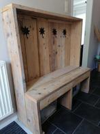 Steigerhouten halbank, Huis en Inrichting, Ophalen, Zo goed als nieuw, Minder dan 150 cm