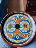 Prachtige platte schaal bord Lindes Arnhem Plateel, Ophalen of Verzenden