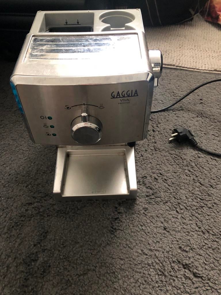 Gaggia Viva Prestige Espressomachine - Zilver, Witgoed en Apparatuur, Koffiezetapparaten, Afneembaar waterreservoir, Gebruikt
