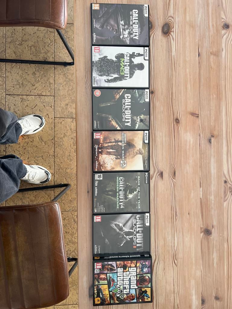 Call of Duty & GTA 5 PC Games Collectie, Spelcomputers en Games, Games | Pc, Online, Gebruikt, Vanaf 18 jaar, Shooter