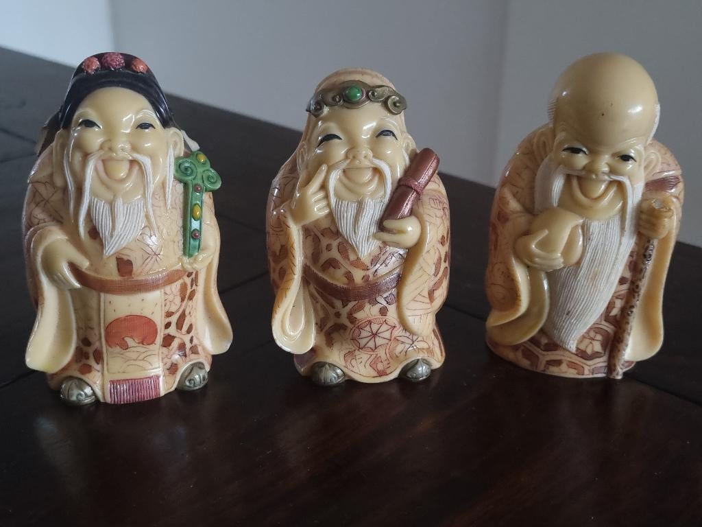 Chinese Geluksgoden, bekend als Fu Lu Shou., Antiek en Kunst, Ophalen of Verzenden