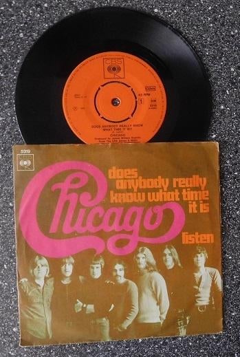 Chicago - does anybody really know what time (vanaf € 1,50), Cd's en Dvd's, Vinyl Singles, Zo goed als nieuw, Single, Pop, 7 inch