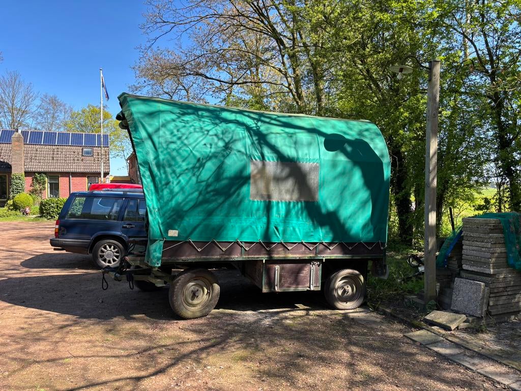 Huifkar voor overnachting Bieden, Ophalen, Gebruikt