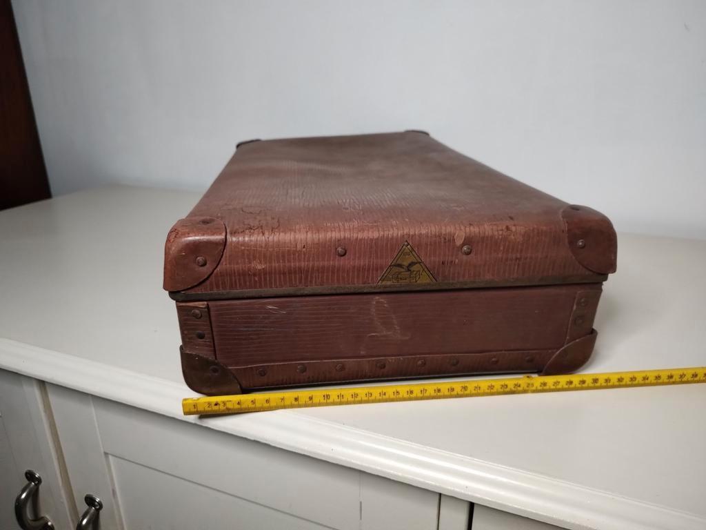 K634 VINTAGE jaren 30 koffer VULCAN FIBRE, Overige materialen, Gebruikt, 50 tot 60 cm, Onbekend