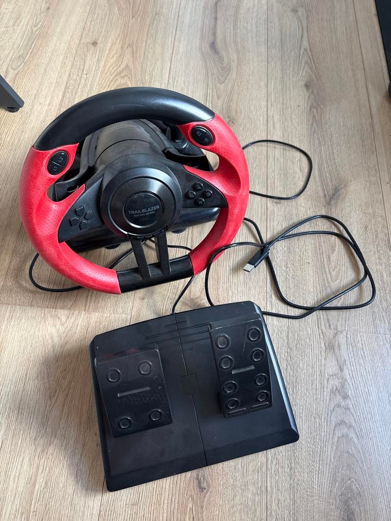 Stuur voor PS3 & 4 met pedalen, Ophalen of Verzenden, Gebruikt, Stuur of Pedalen, PlayStation 3