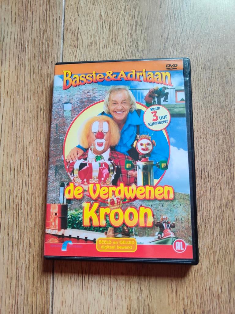 Dvd Bassie en Adriaan en de Verdwenen Kroon Volledige Serie, Alle leeftijden, Ophalen of Verzenden, Zo goed als nieuw